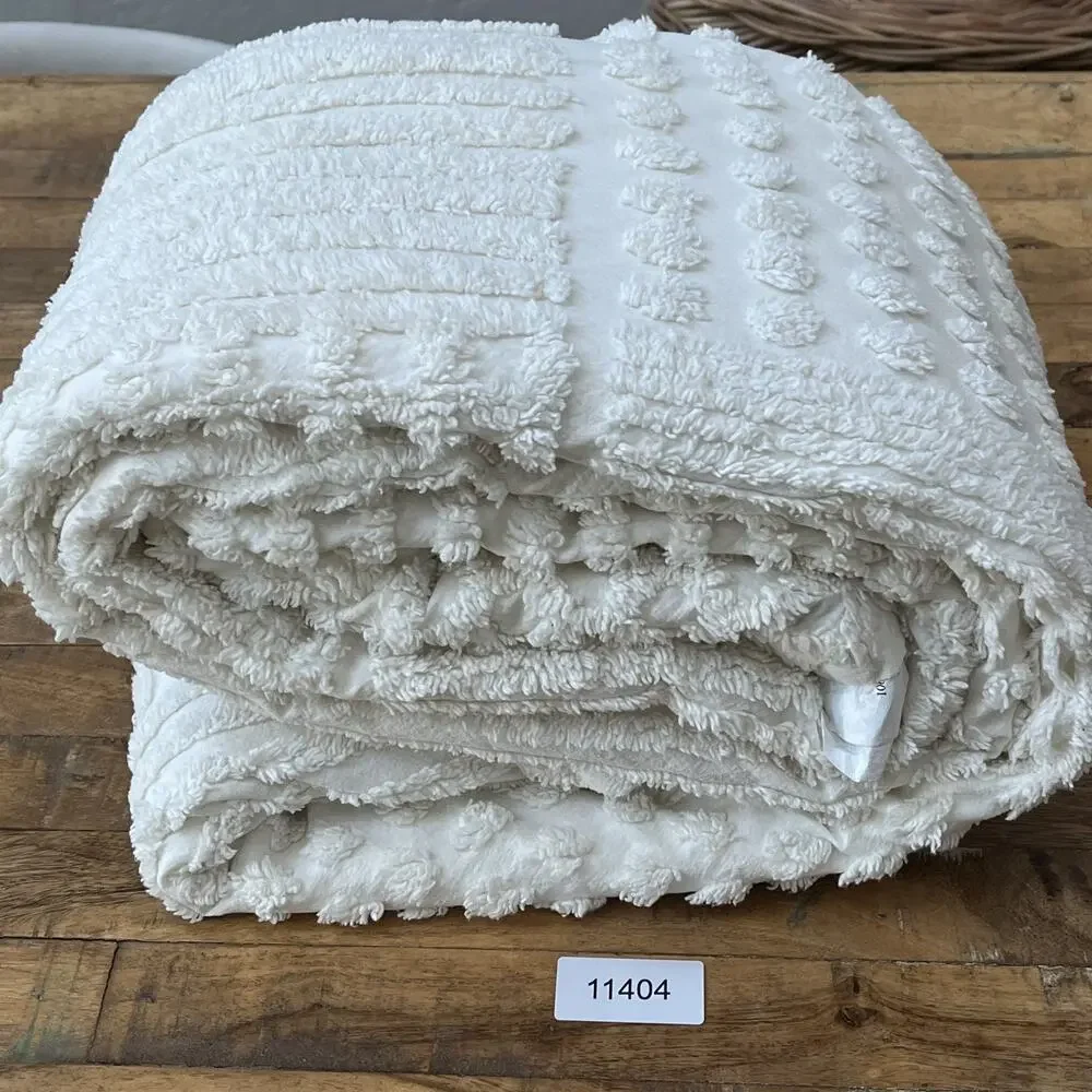 L.L Bean Chenille Coverlet 107 x 76